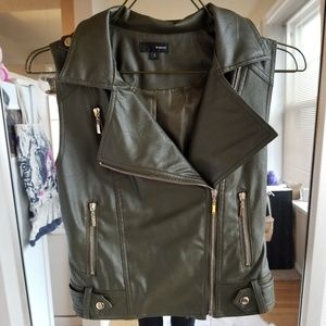 Vegan leather vest